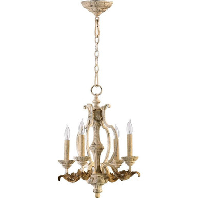 Florence 4 Light Small Chandelier by Quorum - 6037-4-70