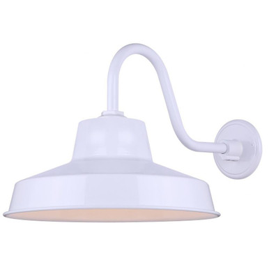 Landis 1 Light Outdoor Wall Lantern by Canarm - BL14WACWH