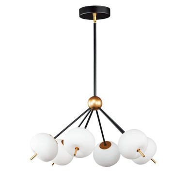 Quest 36W 6 LED Light Large Pendant by ET2 - E25116-92BKGLD