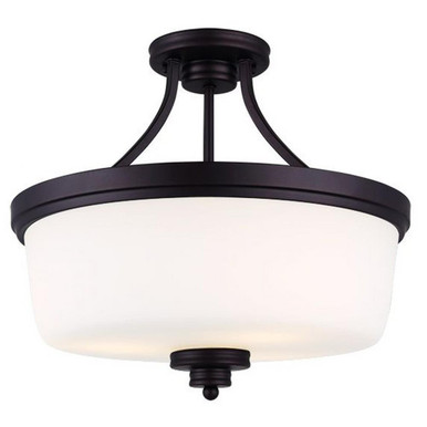 Jackson 3 Light 15.5 Inch Wide Semi Flush Mount by Canarm Inc - ISF286A03ORB