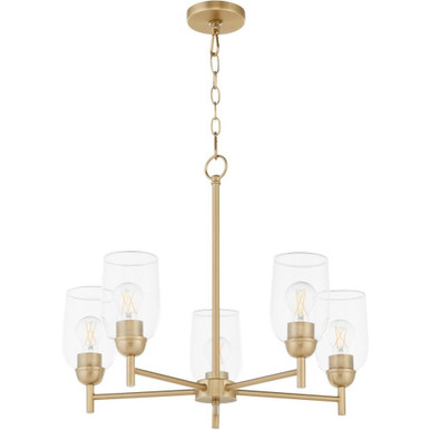 Wallinger 5 Light Medium Chandelier by Quorum - 6112-5