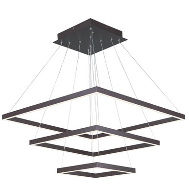 Quad 3 LED Light Large 3 Tier Pendant by ET2 - E22407-BZ