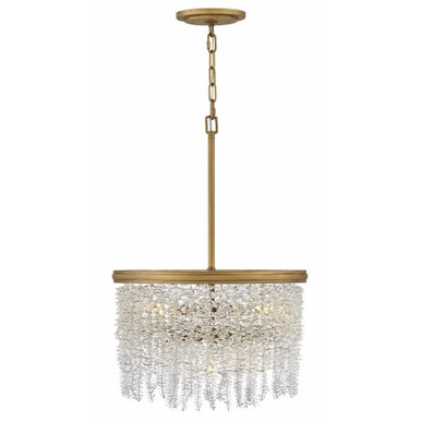 Rubina 20W 4 LED 18 Inch Wide Semi Flush Mount by Fredrick Ramond - FR41493BNG