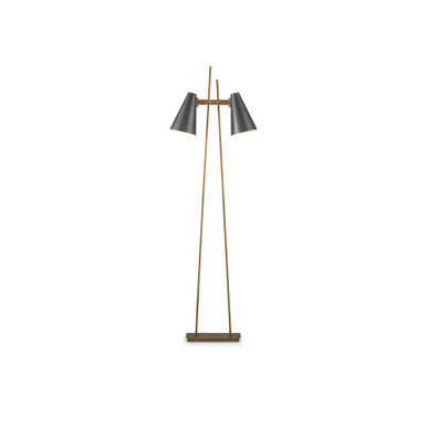 Duet 18W 2 LED Floor Lamp 63.5 x 20.25 Inches by Currey Company - 8000-0163
