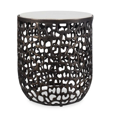 Sabena Outdoor Side Table 20 Inch Tall and 18 Inch Wide by uttermost - 50227