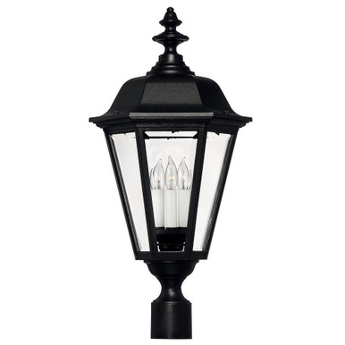 Manor House Cast Outdoor Lantern Fixture 13.75 x 27 Inches by Hinkley - 1471BK
