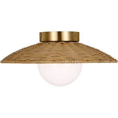 Mari 3.5W 1 LED 13 Inch Wide Flush Mount by Visual Comfort Studio - KSF1091BBS