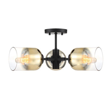 Gatsby 3 Light Semi Flush Mount 20.5 Inch Wide by Designers Fountain - D306M-3SF-MB