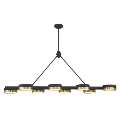 Ashor 8 Light Small Linear Chandelier by Savoy House - 1-1636-8-143