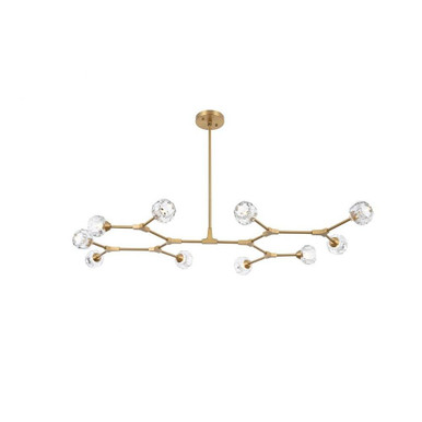 Zayne 10 Light Oversized Pendant by Elegant - 3508D56