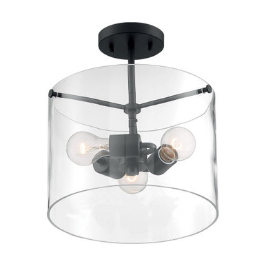 Sommerset 3 Light 11.75 Inch Wide Flush Mount by Nuvo - 60-717-3SF