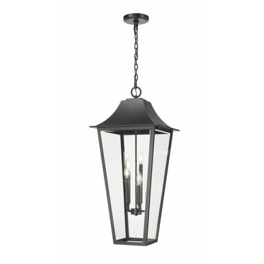 Gannon 5 Light Medium Outdoor Pendant by Z-Lite - 5008CHXXL-BK