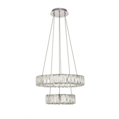 Monroe 0.25W 1 LED Light Large Pendant by Elegant - 3503g18c