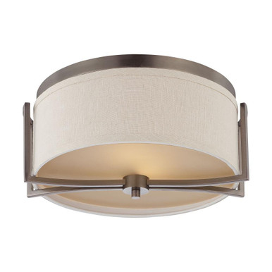 Gemini 2 Light 14.75 Inch Wide Dome Flush Mount by Nuvo - 60/4861
