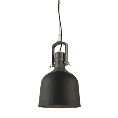 Hanger 31 1 Light Medium Pendant by Troy - F3545-SBK/APW/PBR