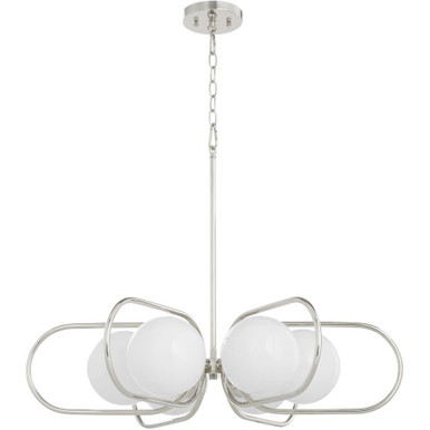 Belmont 6 Light Chandelier 7.5 x 30 Inches Wide by Quorum  - 6137-6-62