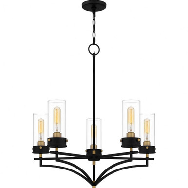Hillside 5 Light Large Chandelier by Quoizel - HLS5026MBK