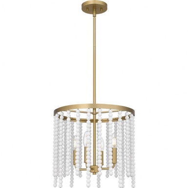 Apelle 4 Light Medium Pendant by Quoizel - APE2816AB