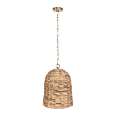 Rotorua 1 Light Pendant 19 Inch Tall and 13.75 Inch Wide by uttermost - 21615