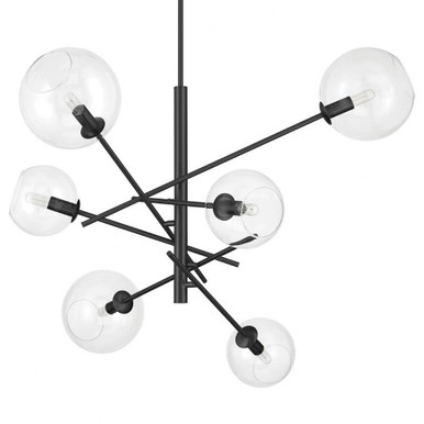 Farling 6 Light Chandelier 29.75 Inch Tall and 44 Inch Wide by Hunter Fans - 48170