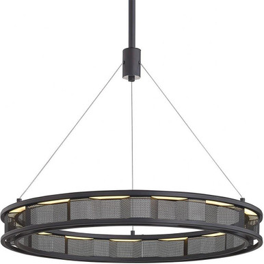 Fuze 28W 1 LED Light Large Pendant by Troy - F6863-SFB