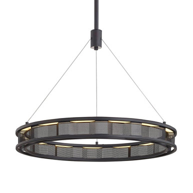 Fuze 28W 1 LED Light Large Pendant by Troy - F6863-SFB