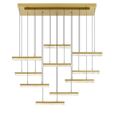 Stagger LED Light Oversized Chandelier by CWI 1588P48-10 - 1588P48-10