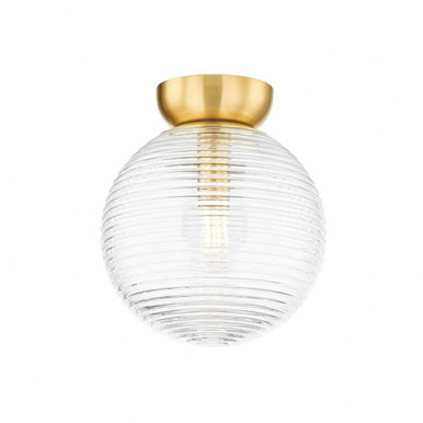 Sara 1 Light 10.5 Inch Wide Flush Mount by Mitzi - H815501-AGB