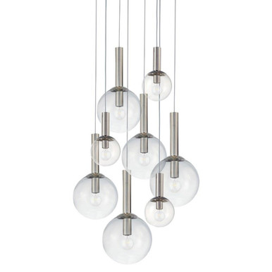 Bubbles 8 Light Pendant 22 Inch Tall and 29 Inch Wide by Sonneman - 3768