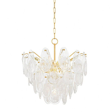Darcia 7 Light Medium Chandelier by Hudson Valley - 8307-AGB