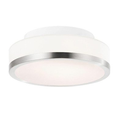 Frosted 1 Light 8 Inch Wide Flush Mount by CWI - 5479C8SN-R
