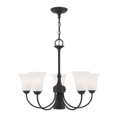 Ridgedale 6 Light Dinette Chandelier 25.5 Inch W by 21 Inch H by Livex  - 6465-04