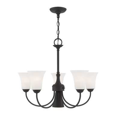 Ridgedale 6 Light Dinette Chandelier 25.5 Inch W by 21 Inch H by Livex - 6465-04