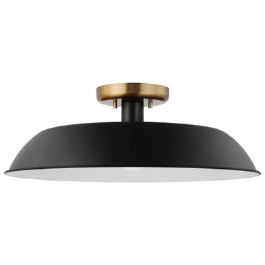 Colony 1 Light 19.88 Inch Wide Semi Flush Mount by Nuvo - 60-74-1988W7H