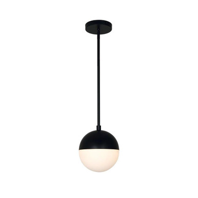 Fusion Ion 1 Light Small Pendant 7 Inch Tall by Justice Design - FSN-4150-OPAL