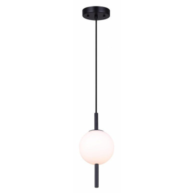 Nara One Light Mini Pendant by Canarm Inc - IPL1123A01BK9