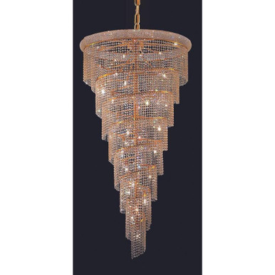 Spiral 26 Light Oversized Chandelier by Elegant - V1801R36