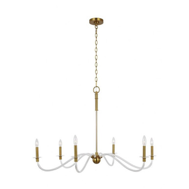Hanover 6 Light Oversized Chandelier by Visual Comfort Studio - CC1326