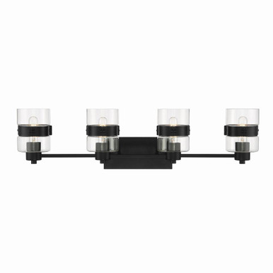 Midnight La 4 Light Vanity Light by Designers Fountain - d222m-4b-mb
