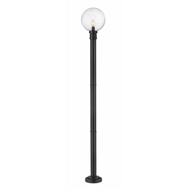 Laurent 1 Light Outdoor Post Mount Light 89.5 x 12 In by Z-Lite - 599PHB-567P-BK