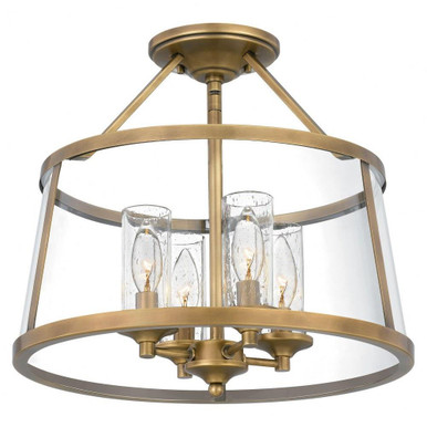 Barlow 4 Light 16 Inch Wide Semi Flush Mount by Quoizel - BAW1716