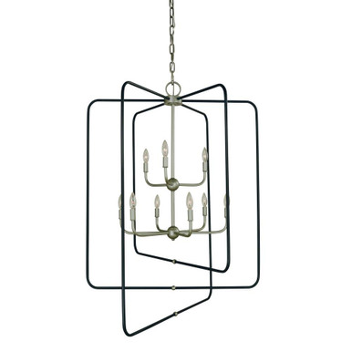 Montrose 9 Light Large Foyer Chandelier by Framburg - 5429 SP/Mblack