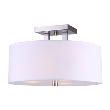 River 3 Light 15 Inch Wide Semi Flush Mount by Canarm Inc - ISF578A03ORB