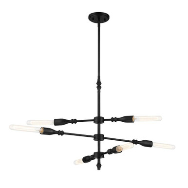 Louise 6 Light Large Island Pendant by Designers Fountain - D231M-IS-MB