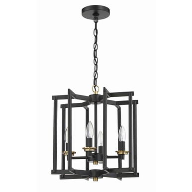 Avante Grand 4 Light Mini Foyer Chandelier by Craftmade - 56934-FBSB