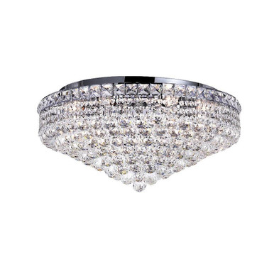 Luminous 12 Light 24 Inch Wide Flush Mount by CWI - 8002C24C