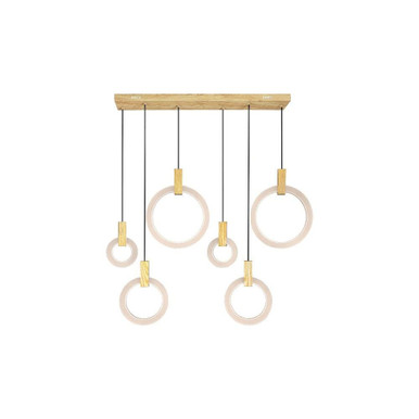 Anello LED Light Mini Island Linear Chandelier by CWI - 1214P52-6-236-RC