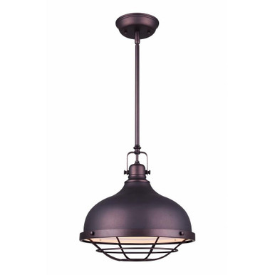 House 1 Light Medium Pendant 15 Inch Tall by Canarm Inc - IPL500B01ORB-A