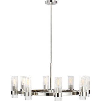 Geneva 8 Light Large Chandelier by Visual Comfort Studio - CC1378