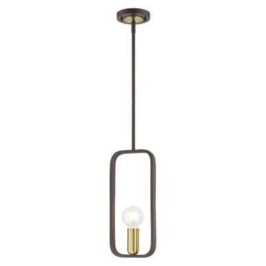 Bergamo 1 Light Mini Pendant by Livex - 49741-07